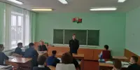 Встреча старшеклассников с инспектором Борисовского РУВД Занемонец А.Э.