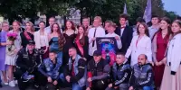 Выпускной начался с рёва мотоциклов!
